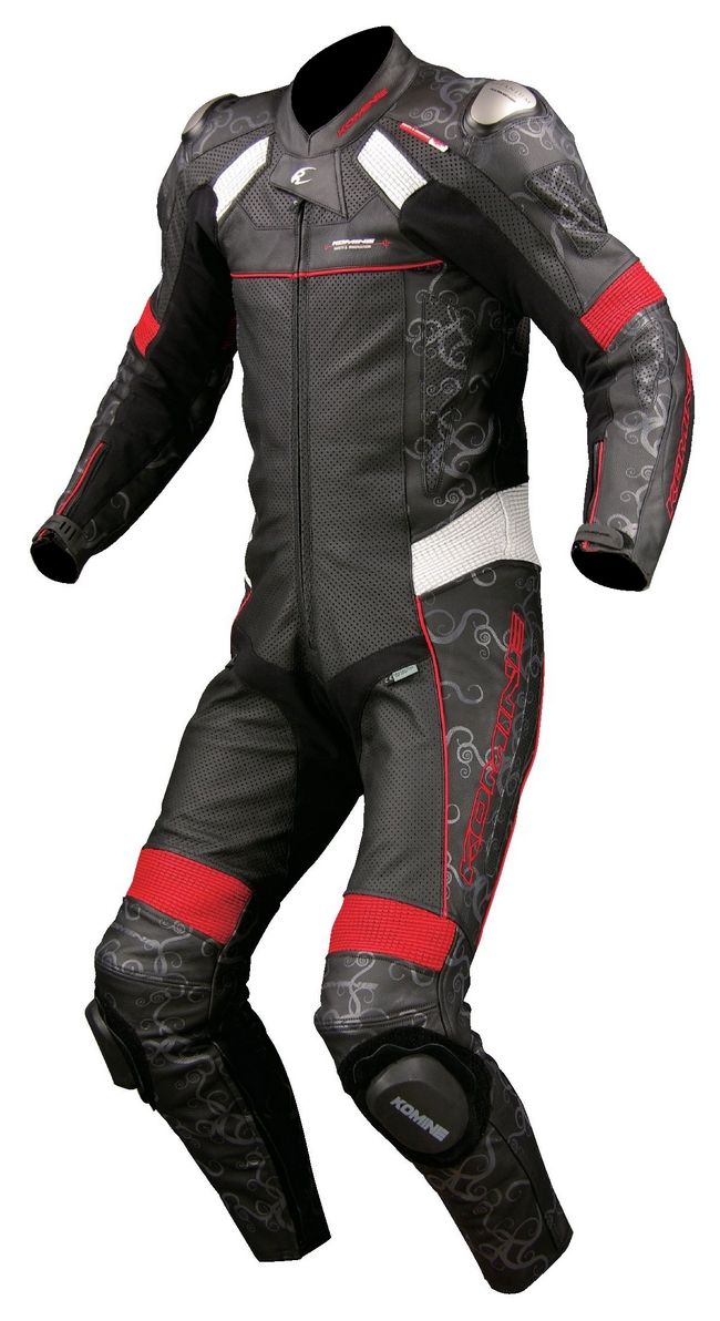 Komine : S-45 Titanium Leather Suit (fits Along With (it Is Possible To 