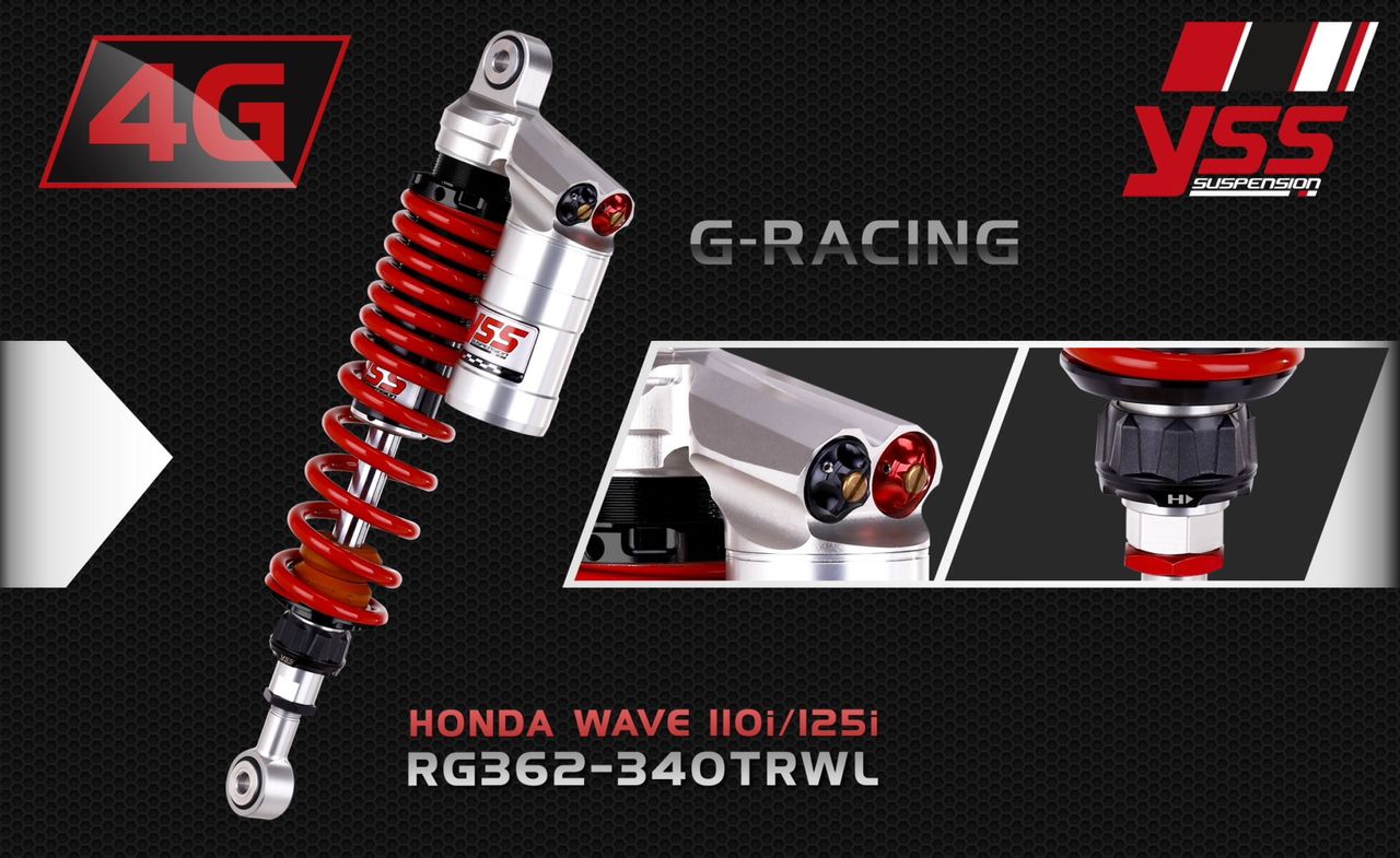 YSS Thailand Rear Shock G Racing RG362 340TRWL