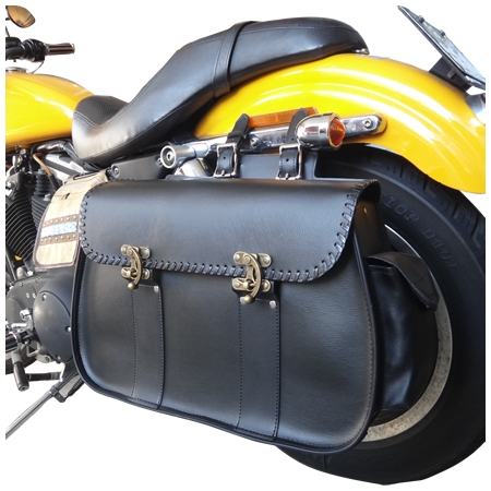 single saddle bag motorcycle