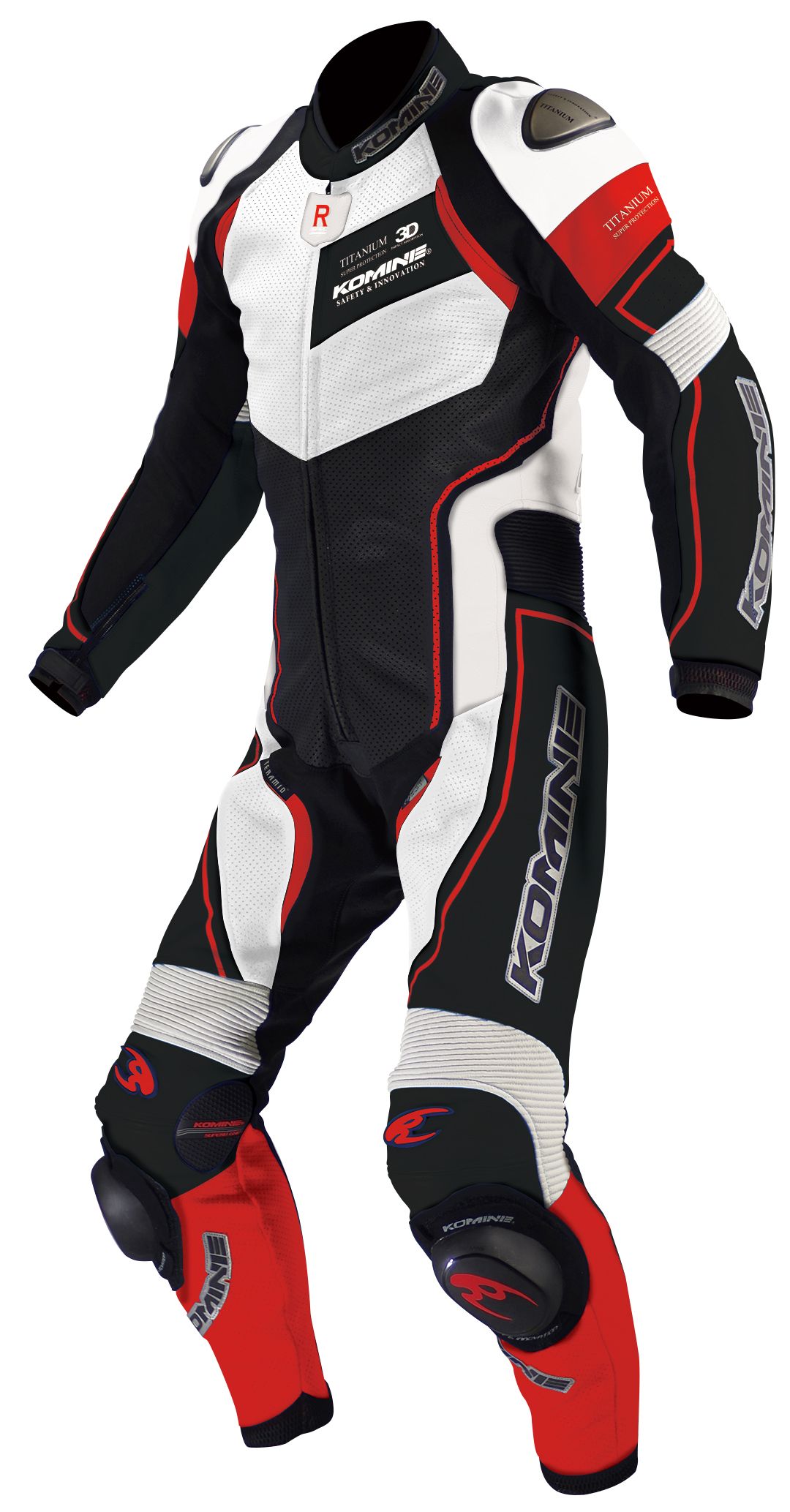 KOMINE : S-49 Titanium Leather Suit-Raphael [02-049]