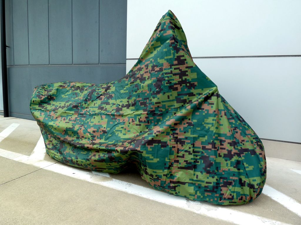 camouflage bike cover