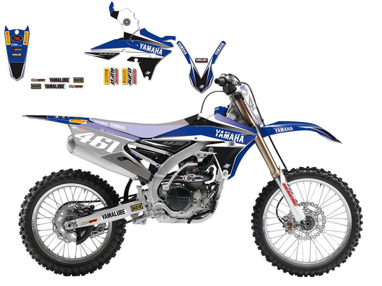 Yamaha yz250f Decals