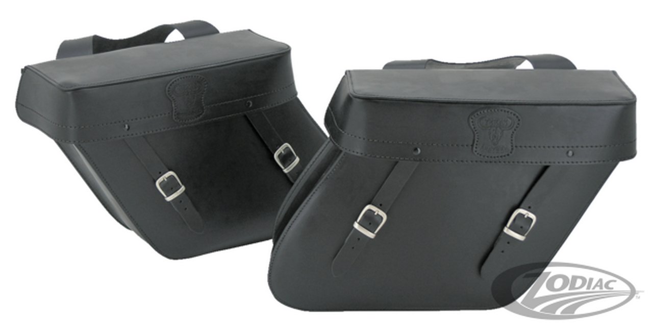 leather throw over saddlebags