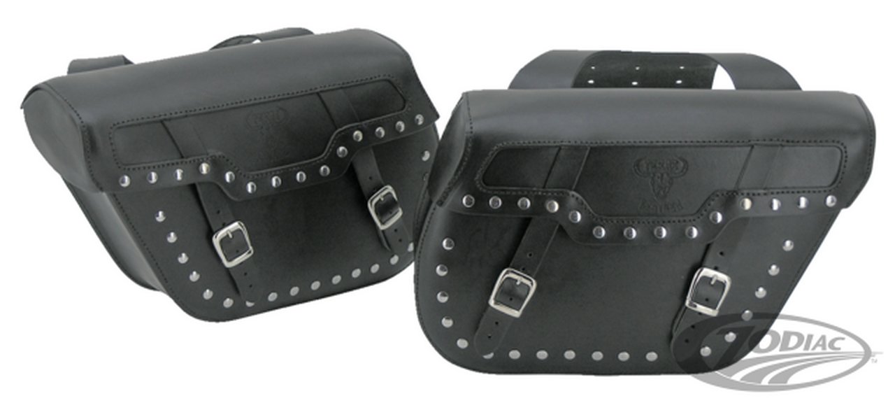 leather throw over saddlebags