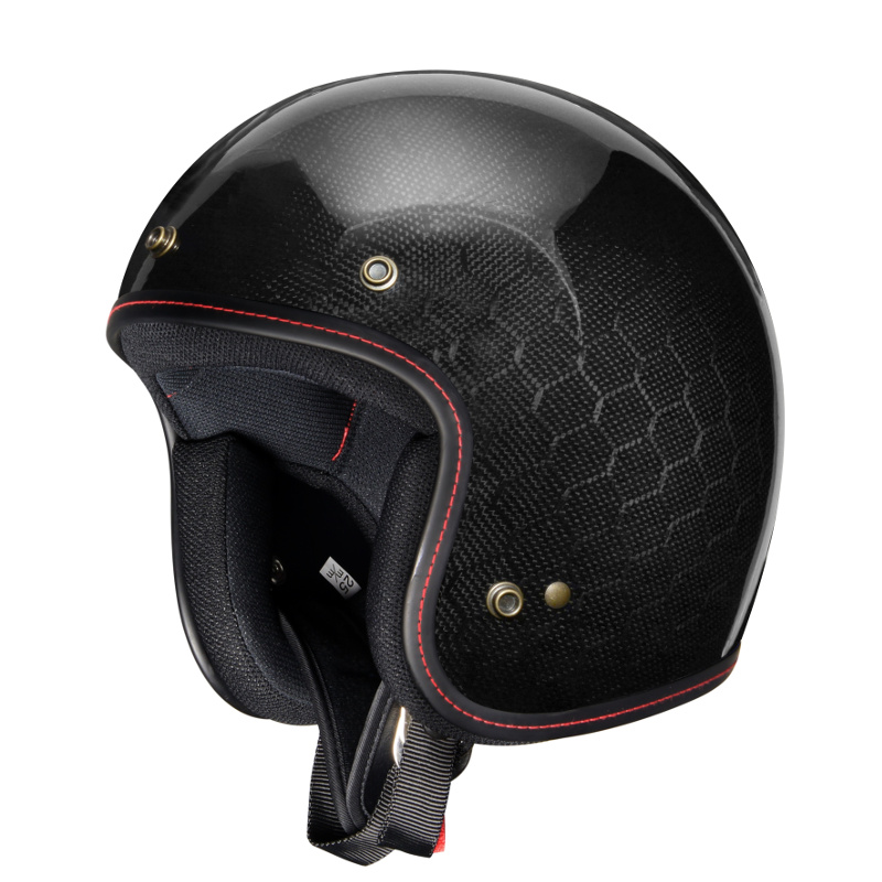 ZEALOT : Flyboy Jet CARBON HYBRID HEXAGON Helmet [FJ0012/M]