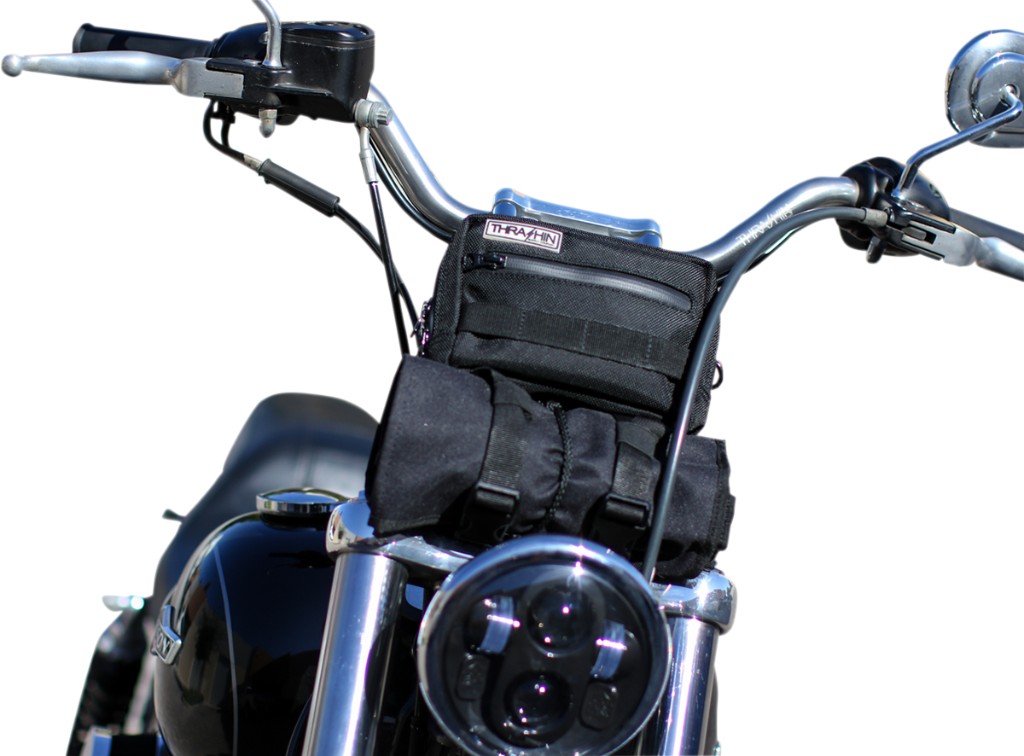 motorcycle handlebar roll bag