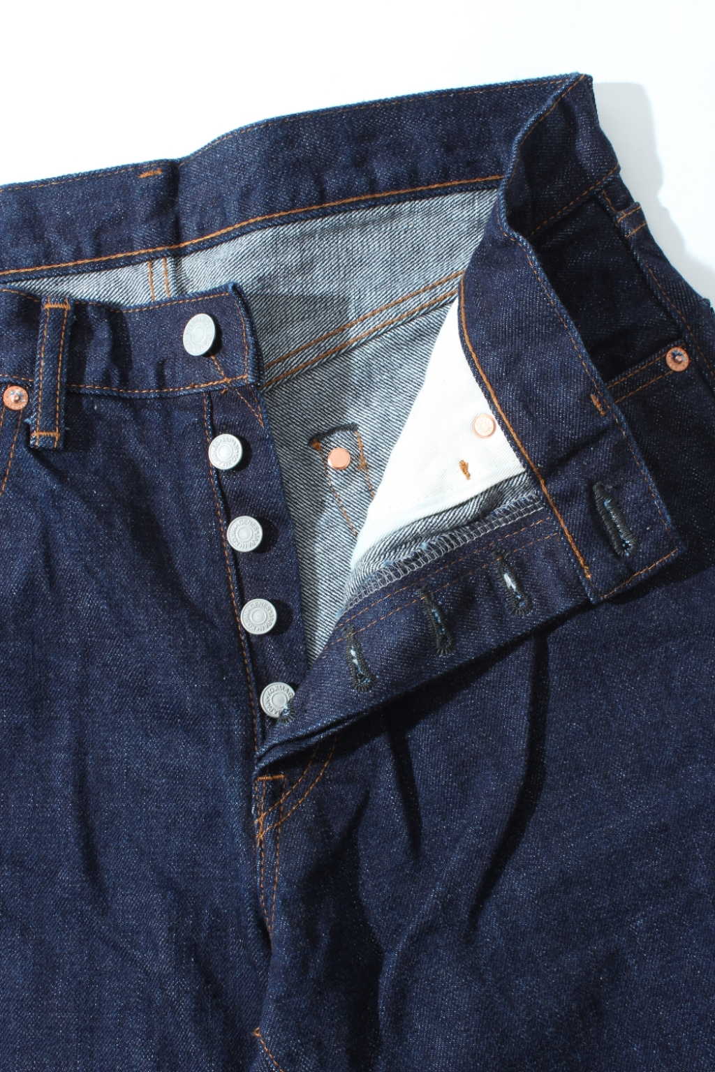 button fly selvedge jeans