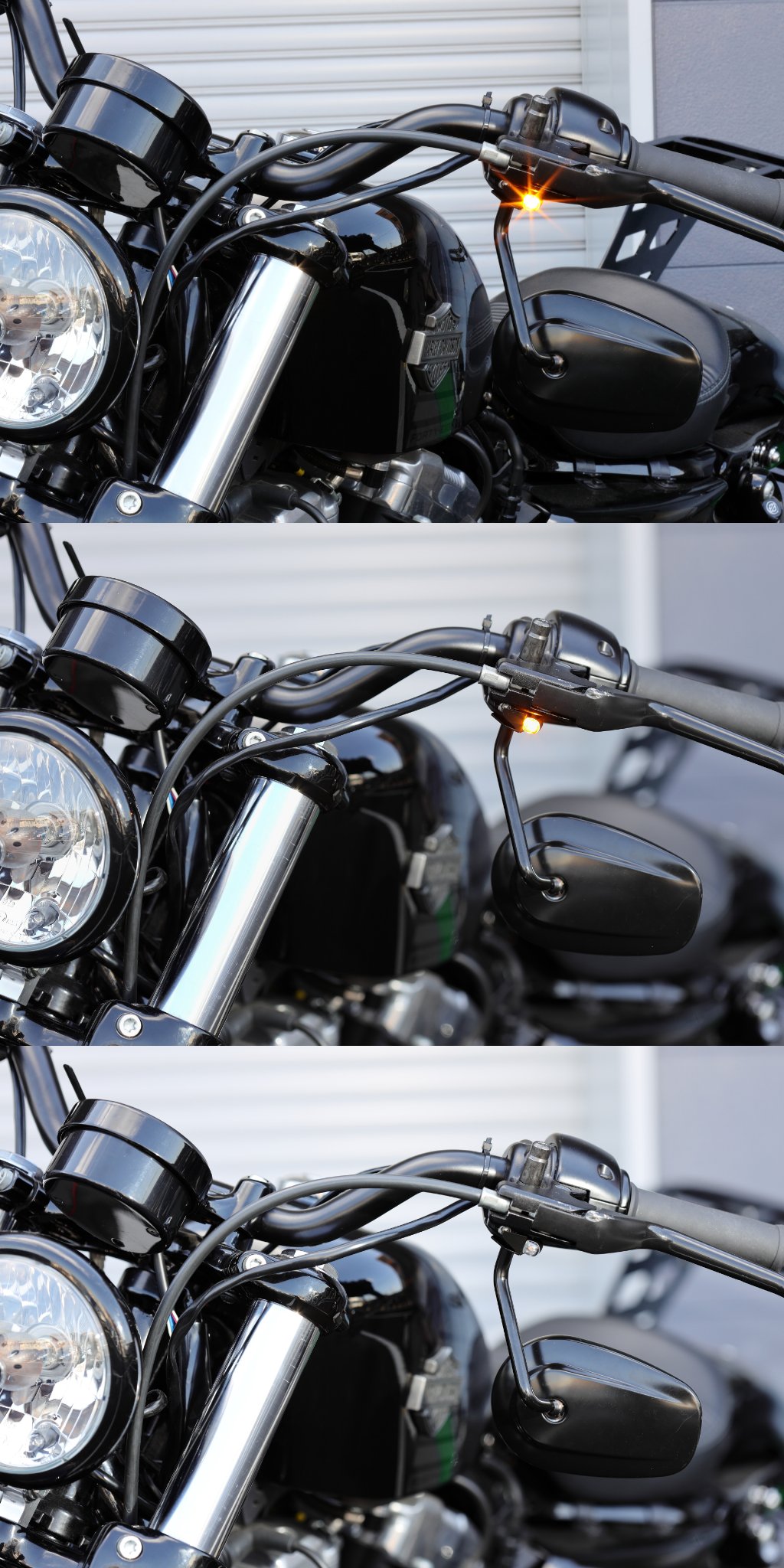 motorcycle front turn signal brackets