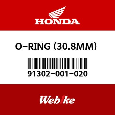 OEM Genuine Part Honda 91302-001-020 O-Ring 30.8mm