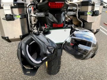 africa twin helmet lock